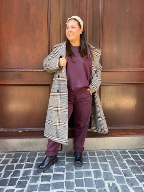 Bluza bluzka LUNA wiya śliwka