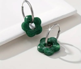 Kolczyki KWIATEK green