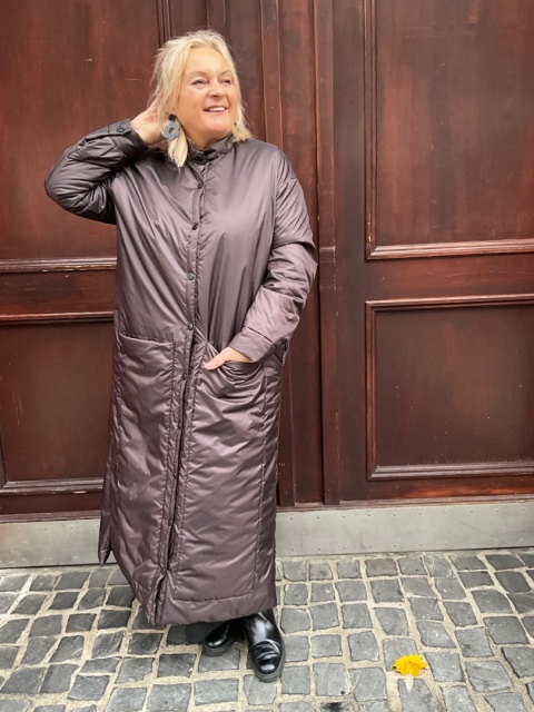 Płaszcz RULA Rivabella choco Płaszcz RULA Rivabella choco