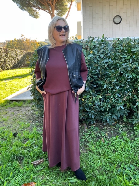 Spódnica IMPERIA burgund