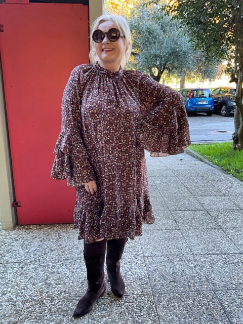 Sukienka PAFOS Mihos łączka