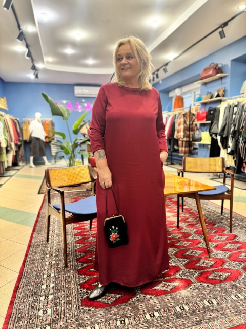 Sukienka ZELDA RIVABELLA wino