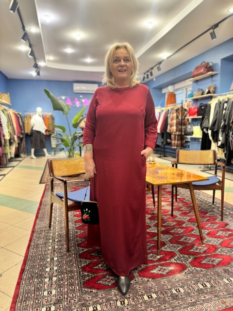 Sukienka ZELDA RIVABELLA wino