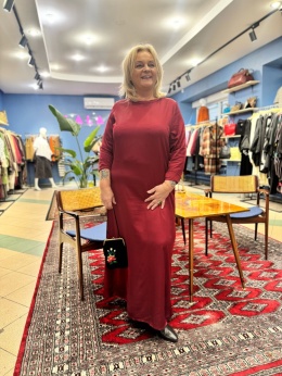 Sukienka ZELDA RIVABELLA wino