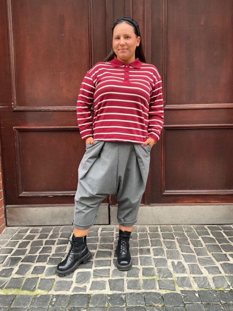 Bluza LOLA bordo cream