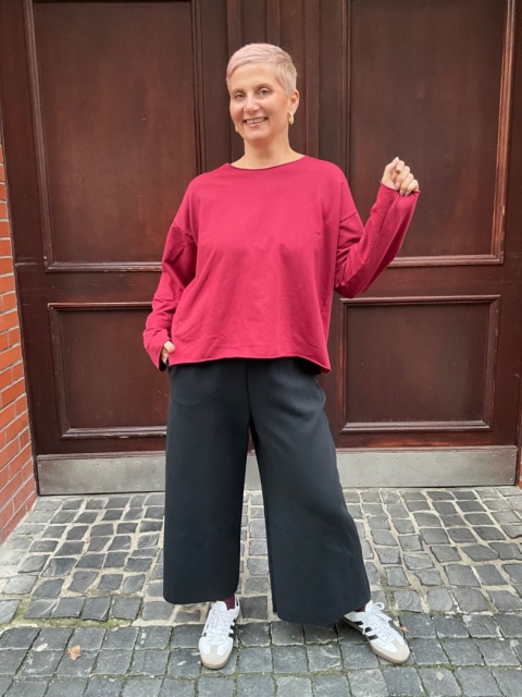 Bluzka Bluza FIDŻI long czerwona Wendy Trendy