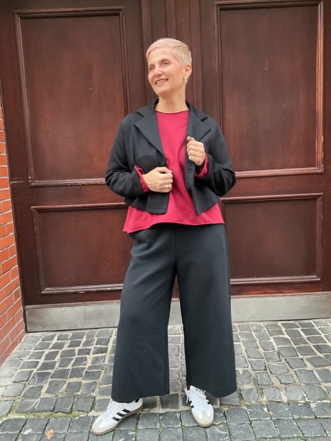 Bluzka Bluza FIDŻI long czerwona Wendy Trendy