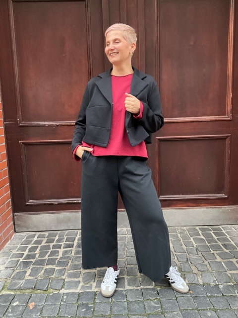 Bluzka Bluza FIDŻI long czerwona Wendy Trendy