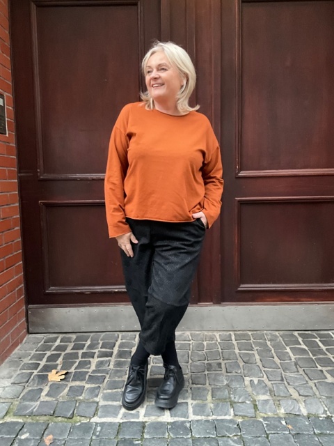 Bluzka Bluza FIDŻI long ruda Wendy Trendy