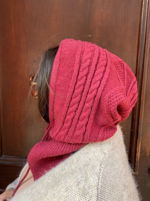 Czapka BALAKLAVA bordo