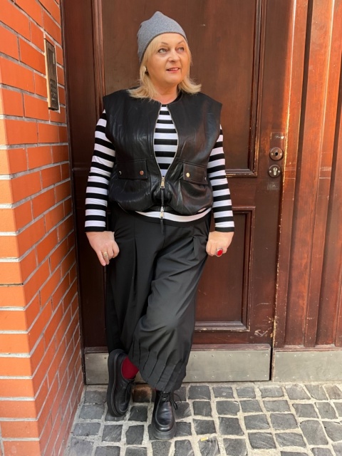 Czapka KASZMIR szara