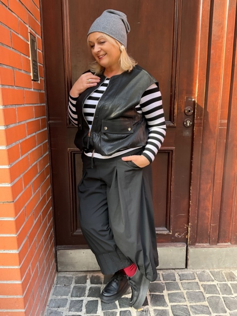 Czapka KASZMIR szara