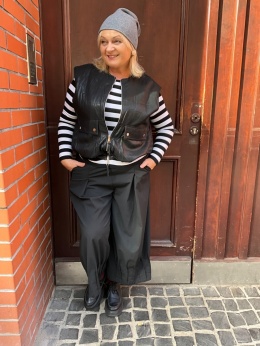 Czapka KASZMIR szara