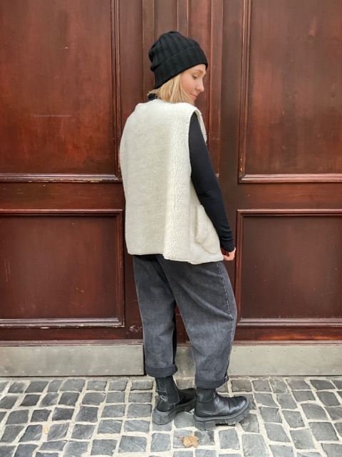 Kamizelka baranek MELA krem