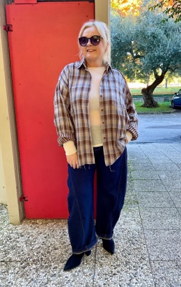 Kaszmirowy Basic Fox I bianco