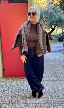 Kaszmirowy Basic Fox I choco