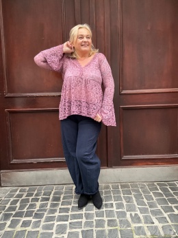 Koronkowa bluzka GLAMM wrzos