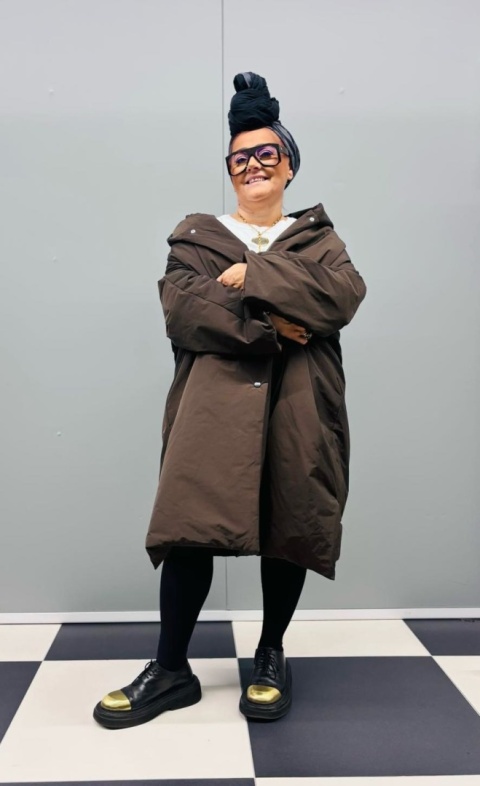 Kurtka puchowa HELEN Rivabella choco