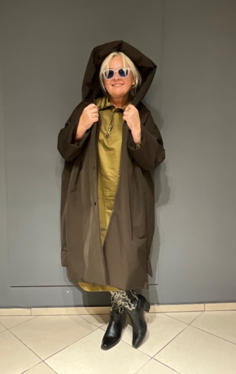 Kurtka puchowa HELEN Rivabella choco