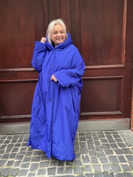 Kurtka puchowa HELEN Rivabella long kobalt