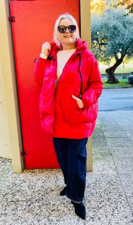 Kurtka puchowa MARCIA red