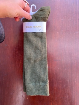 Skarpety wysokie zielone