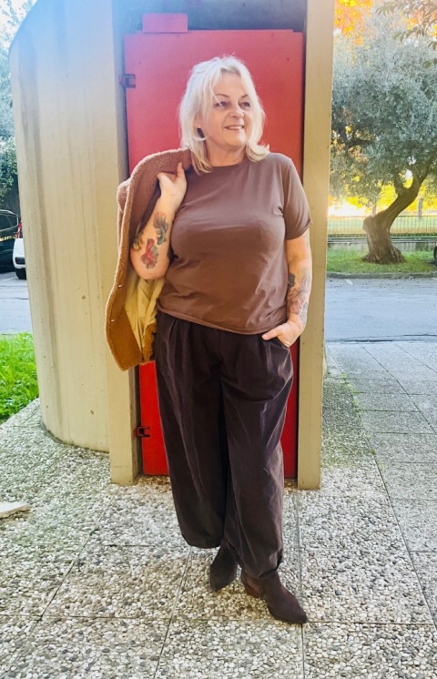 Spodnie LORA Miya choco