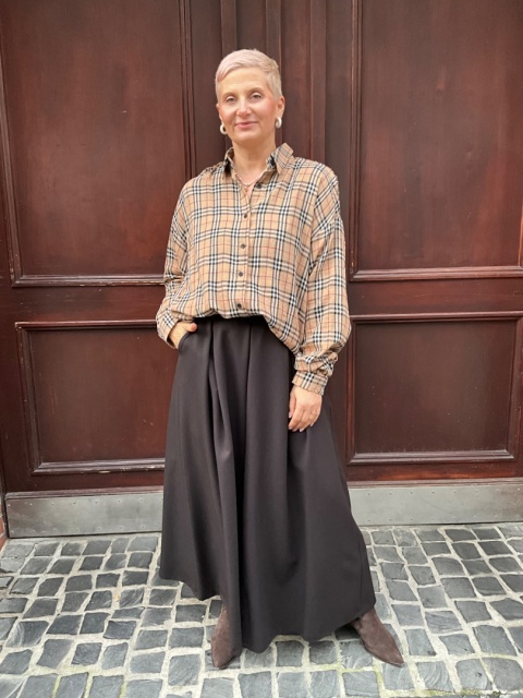 Spodnie palazzo TUO choco