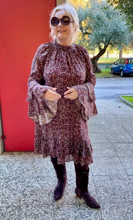 Sukienka PAFOS Mihos łączka