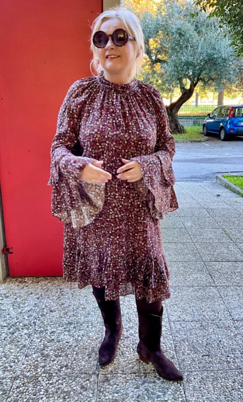 Sukienka PAFOS Mihos łączka