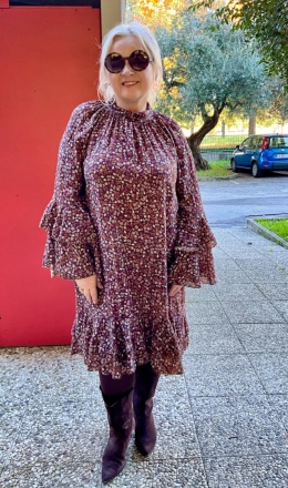 Sukienka PAFOS Mihos łączka