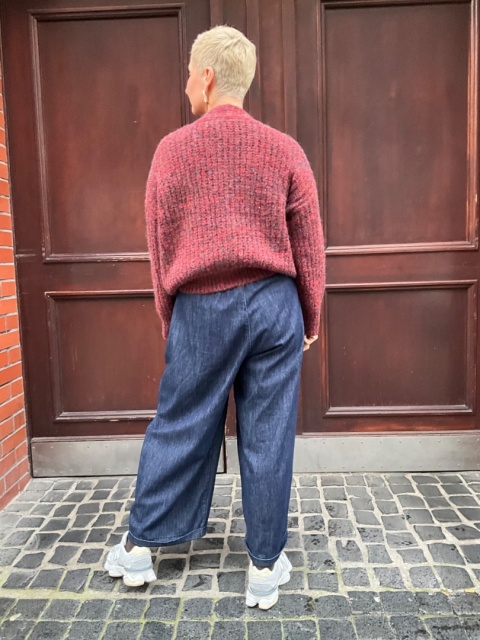 Sweter kardigan KARO Miya bordo