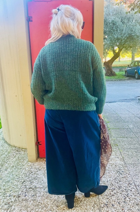 Sweter kardigan KARO Miya zielony