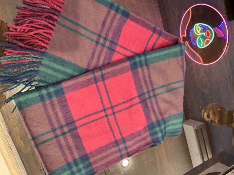 Szal KRATA red&green