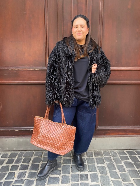 Torebka LIZ skórzana pleciona VERA PELE