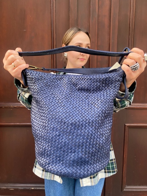 Torebka ZAG skórzana pleciona VERA PELE