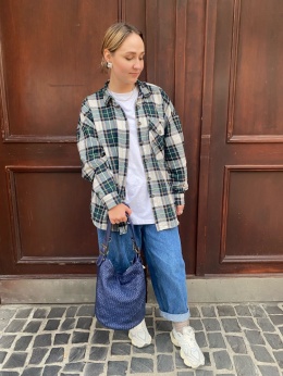 Torebka ZAG skórzana pleciona VERA PELE