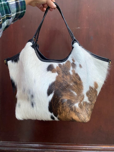 Torebka skórzana BASIA VERA PELLE krówka