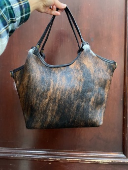 Torebka skórzana BASIA VERA PELLE krówka