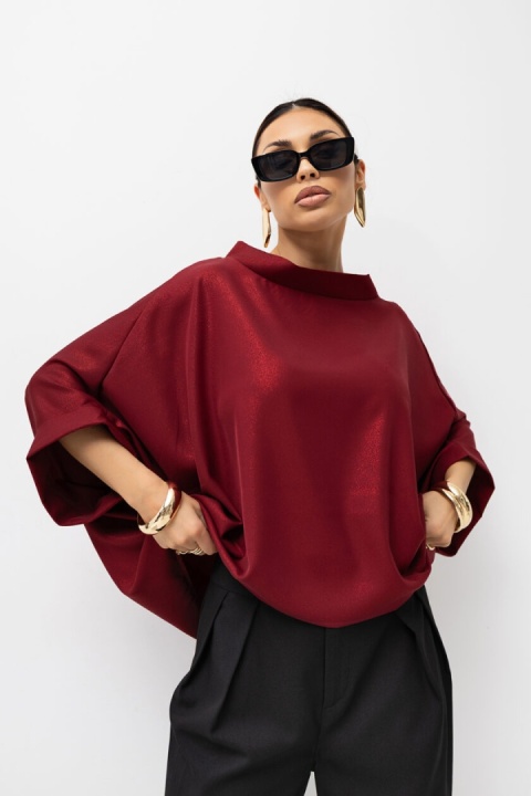 Bluzka KIMONO SHINE Miss City bordo