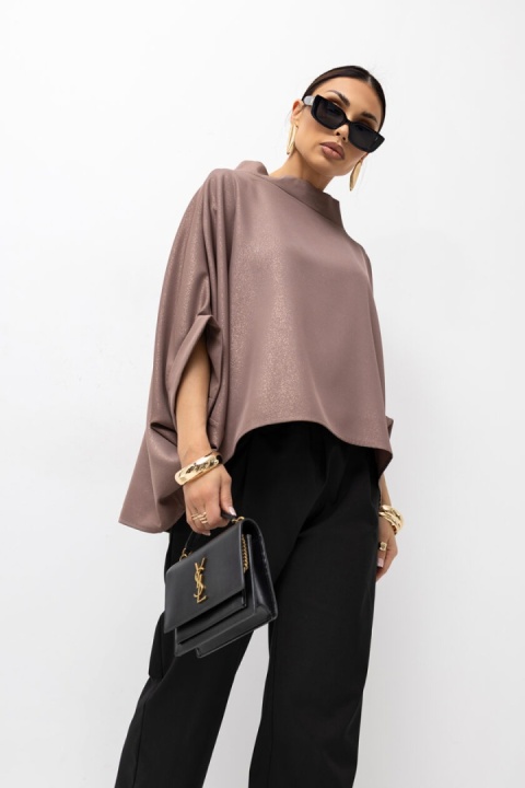 Bluzka KIMONO SHINE Miss City beż