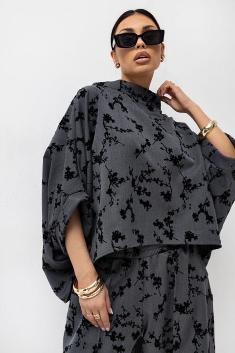 Bluzka KIMONO ROSE Miss City szary