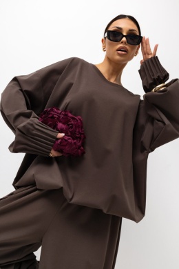 Bluzka LOVE ME Miss City czekolada