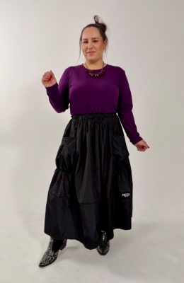 Bluzka basic HANA śliwka