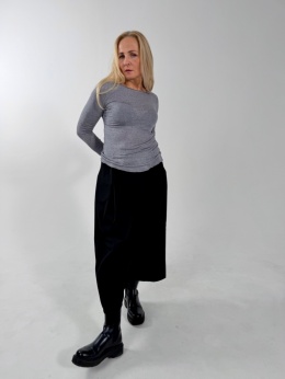 Kaszmirowy Basic Fox I szary