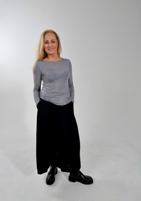 Kaszmirowy Basic Fox I szary