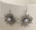 Kolczyki srebrny kwiatek