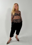 Koronkowa bluzka INEZ mocca