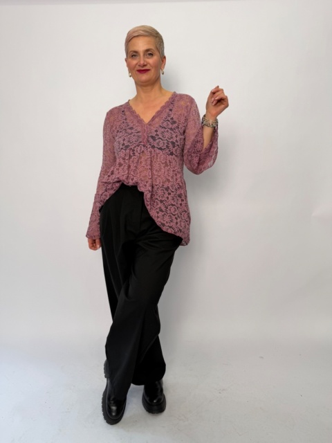 Koronkowa bluzka GLAMM róź