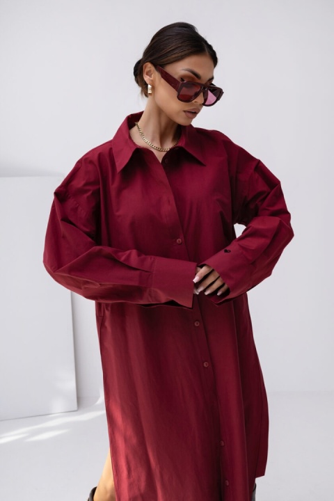 Koszula NEXT Miss City bordo